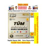 Tonguç 2025-2026 6.Sınıf Tüm Dersler(M-F-T-S-D-İ)Figital Fiziksel Karekod Soru Bankası+Android Kalem