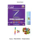 Tonguç 4. Sınıf Tüm Dersler Zoru Bankası (Emoji kalem+Mini defter+TIRTIL ayraç)