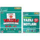 Tonguç 5. Sınıf Yazılı Notları + Yazılı Denemeleri 1. Dönem 1 ve 2. Yazılı (2 Kitap) - standart