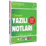 Tonguç 7.Sınıf 1.Dönem Yazılı Notları 1.Yazılı+2.Yazılı