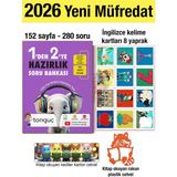 Tonguç Akademi 1'den 2'ye 2026 Tüm Dersler Hazırlık Kitabı Ingilizce Kelime Kartları