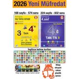 Tonguç Akademi 3'ten 4'e Hazırlık Kitabı 2026 Yaz Tatili 4. Sınıf Taktikli Soru Bankası Ingilizce Kelime Set