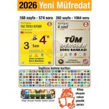 Tonguç Akademi 3'ten 4'e Hazırlık Kitabı 2026 Yaz Tatili 4. Sınıf Tüm Dersler Soru Bankası Ingilizce Kelime Set