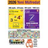 Tonguç Akademi 3'ten 4'e Hazırlık Kitabı 2026 Yaz Tatili 4. Sınıf Tüm Dersler Zoru Bankası Ingilizce Kelime Kartları