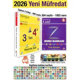Tonguç Akademi 3'ten 4'e Hazırlık Seti 2026 Yaz Tatili 4. Sınıf Tüm Dersler Zoru Bankası Ingilizce Kelime Set