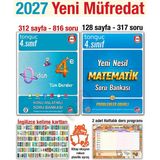Tonguç Akademi 4. Sınıf 2027 Tüm Dersler Konu Anlatımlı Yeni Nesil Matematik Soru Bankası Seti Yeni Müfredat