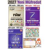 Tonguç Akademi 4. Sınıf 2027 Tüm Dersler Zoru Soru Taktikli Bankaları Seti Yeni 3 Kitap