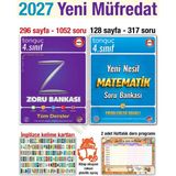 Tonguç Akademi 4. Sınıf 2027 Tüm Dersler Zoru Yeni Nesil Matematik Soru Bankası Seti Yeni Müfredat
