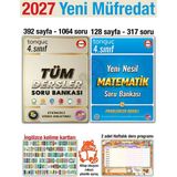 Tonguç Akademi 4. Sınıf Tüm Dersler 2027 Soru Bankası Yeni Nesil Matematik Seti Yeni Müfredat