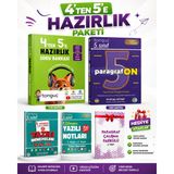 Tonguç Akademi 4 Ten 5 E Hazırlık Kitabı + Paragrafon + 1. Dönem Yazılı Notları ve Deneme Seti