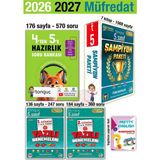Tonguç Akademi 4'ten 5'e Hazırlık Kitabı 2026 5. Sınıf 2027 5. Sınıf Şampiyon Paketi 1 .2. Dönem Yazılı Denemeleri