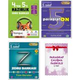 Tonguç Akademi 4\'ten 5\'e Hazırlık Kitabı 5. Sınıf Tüm Dersler Zoru Bankası + Paragrafon