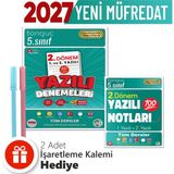 Tonguç Akademi 5. Sınıf 2. Dönem 1 ve 2. Yazılı Yazılı Denemeleri ve Yazılı Notları