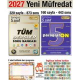 Tonguç Akademi 5. Sınıf 2027 Tüm Dersler Soru Bankası Paragrafon