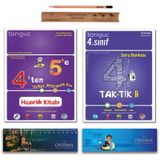 Tonguç Akademi 5. Sınıf 4 Ten 5 E Hazırlık Yaz Tatili Kitabı - 4. Sınıf Taktikli Soru Bankası Tekrar Seti 2 Kitap