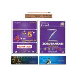 Tonguç Akademi 5. Sınıf 4 Ten 5 E Hazırlık Yaz Tatili Kitabı - 4. Sınıf Zoru Bankası Tekrar Seti 2 Kitap