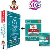 Tonguç Akademi 5. Sınıf Tüm Dersler Şampiyon Paket + 5. Sınıf Yazılı Denemeler - Yazılı Notları 2.Dönem