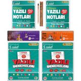 Tonguç Akademi 5. Sınıf Yazılı Denemeleri - Yazılı Notları Tüm Dersler 1. ve 2. Dönem Set 4 Kitap