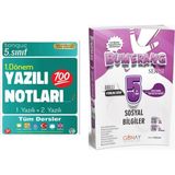 Tonguç Akademi 5. Sınıf Yazılı Notları 1. Dönem 1 ve 2. Yazılı - Günay Yayınları 5. Sınıf Sosyal Bilgiler Bumerang Etkinlikli Akıllı Defter Kitap