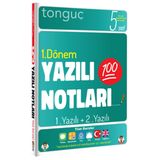 Tonguç Akademi 5. Sınıf Yazılı Notları 1. Dönem