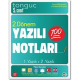 Tonguç Akademi 5. Sınıf Yazılı Notları 2. Dönem 1 ve 2. Yazılı 2025 Ciltli Eğitim Kitabı