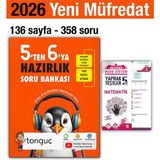 Tonguç Akademi 5'ten 6'ya Hazırlık Kitabı 2026 Yaz Tatili Soru 5. Sınıf Matematik Yaprak Test