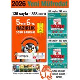 Tonguç Akademi 5'ten 6'ya Hazırlık Kitabı 2026 Yaz Tatili Soru Bankası 5. Sınıf Yazılı Denemeleri