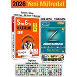 Tonguç Akademi 5'ten 6'ya Hazırlık Seti 2026 4 Kitap Yaz Tatili 5. Sınıf Tekrar Zoru Bankası 6. Sınıf Konu Özetli