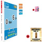 Tonguç Akademi 6. Sınıf 0 dan 6 ya Seti En Son Baskı Yeni + Test Kitabı Hediye + Kişiye Özel İsimli Ahşap Harry Potter Kitap Ayracı Hediye