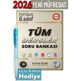 Tonguç Akademi 6. Sınıf Tüm Dersler Soru Bankası + Hediyeli Normal Boy Türkçe Basım