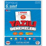 Tonguç Akademi 6. Sınıf Yazılı Denemeleri 1. Dönem 1 ve 2. Yazılı Ciltli Kitap 112 Sayfa