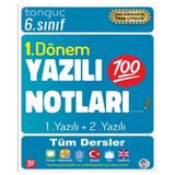 Tonguç Akademi 6. Sınıf Yazılı Notları 1. Dönem 1 ve 2. Yazılı Tüm Dersler İçin Tekil Ürün