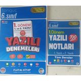 Tonguç Akademi 6. Sınıf Yazılı Notları 1. Dönem 1 ve 2. Yazılı+Yazılı Denemeleri