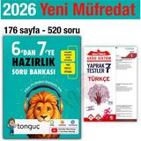 Tonguç Akademi 6'dan 7'ye Hazırlık Kitabı 2026 Yaz Tatili 7. Sınıf Türkçe Yaprak Test Soru Bankası LGS Hazırlığı