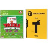 Tonguç Akademi 7. Sınıf Yazılı Denemeleri 2. Dönem 1 ve 2. Yazılı ve Hız Yayınları 7. Sınıf Türkçe Soru Bankası