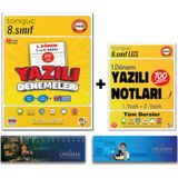 Tonguç Akademi 8. Sınıf 1. Dönem Yazılı Notları - 1. Dönem Yazılı Denemeleri Set - Süper İkili 2 Kitap