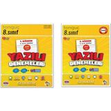 Tonguç Akademi 8. Sınıf Yazılı Denemeleri 1. Dönem - 2. Dönem 1 ve 2. Yazılı 2 Kitap