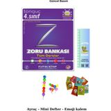 Tonguç Akademi Tonguç 4. Sınıf Tüm Dersler Zoru Bankası (Emoji Kalem+Mini Defter+Tırtıl Ayraç)