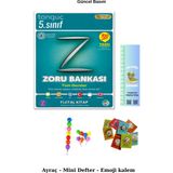 Tonguç Akademi Tonguç 5. Sınıf Tüm Dersler Zoru Bankası (Emoji Kalem+Mini Defter+Tırtıl Ayraç)