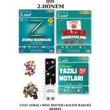 Tonguç Akademi Tonguç 5. Sınıf Zoru Td. - Yazılı Notları-Yazılı Denemeleri 2. Dönem (3kitap) (Uzay+Mini+K.başlığı)