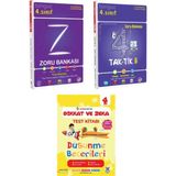 Tonguç Akademi Yayınları 4. Sınıf Tüm Dersler Zoru Bankası -Taktikli Soru- Dikkat Zeka Test Kitabı