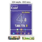 Tonguç Yayınları 4. Sınıf Taktikli Soru Bankası (Türkçe Matematik Fen) Ayraçlı