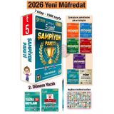 Tonguç Yayınları 5. Sınıf 2026 Şampiyon Paketi + 2. Dönem Yazılı Denemeleri ve Notları Tüm Dersler 9 Kitap
