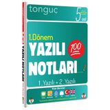 Tonguç Yayınları 5. Sınıf Yazılı Notları 1. Dönem 1 Ve 2. Yazılı Notları