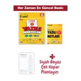 Tonguç Yayınları 8. Sınıf Yazılı Notları ve Denemeleri 2. DÖNEM + Siyah Beyaz Çek Kopar Günlük Planlayıcı