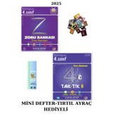 Tonguç Yayınları Tonguç 4. Sınıf Zoru Bankası TD. + 4. Sınıf Taktikli TD. Kitabı (2 Kitap)(Mini D.+Tırtıl Ayraç)
