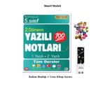 Tonguç Yayınları Tonguç 5. Sınıf Yazılı Notları 2. Dönem 1 ve 2. Yazılı Maarif Modeli ( UZAY AYRAÇ + KALEM BAŞLIĞI)