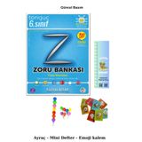 Tonguç Yayınları Tonguç 6. Sınıf Tüm Dersler Zoru Bankası (Emoji kalem+Mini defter+TIRTIL ayraç)
