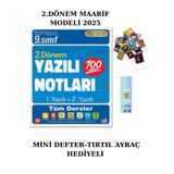 Tonguç Yayınları Tonguç 9. Sınıf Yazılı Notları 2. Dönem 1 ve 2. Yazılı 2025 (MİNİ DEFTER+TIRTIL AYRAÇ)