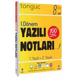 Tonguç Yayınları Yeni Baskı 8. Sınıf Yazılı Notları 1. Dönem 1 Ve 2. Yazılı